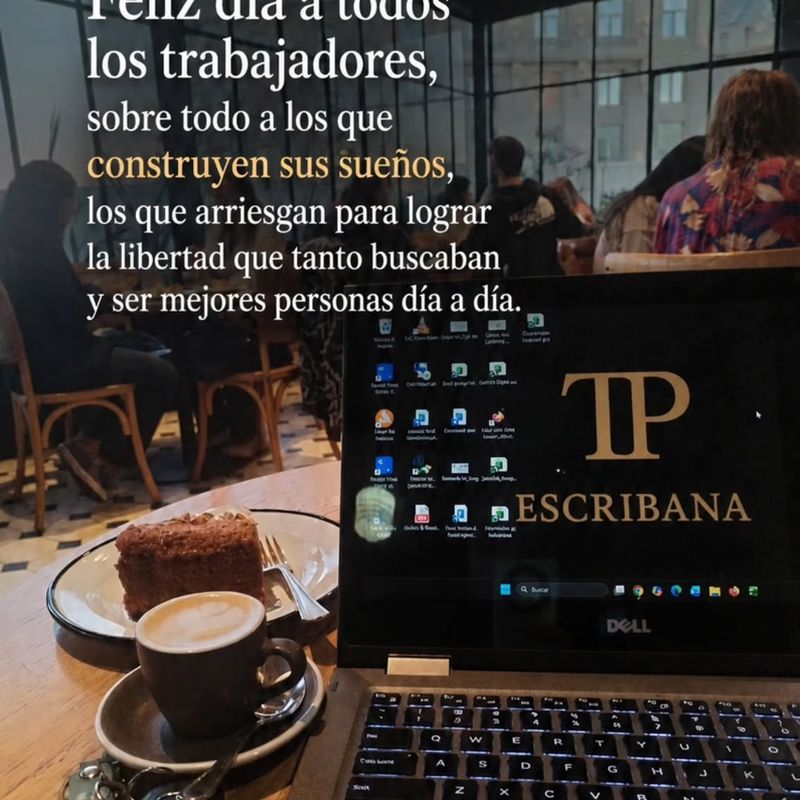 Publicación: día de trabajo con el monograma TP